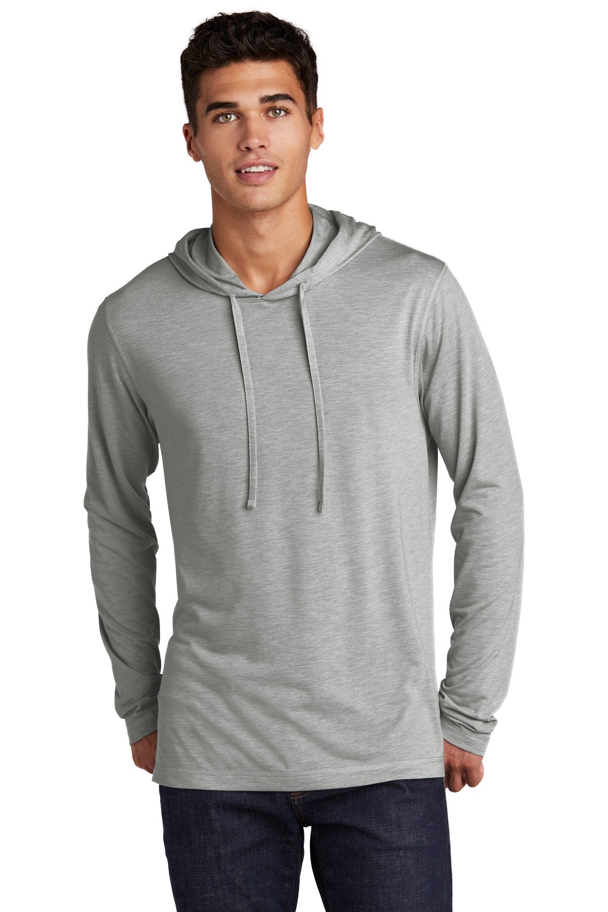 Sport-Tek Men's PosiCharge Tri-Blend Wicking Long Sleeve Hoodie