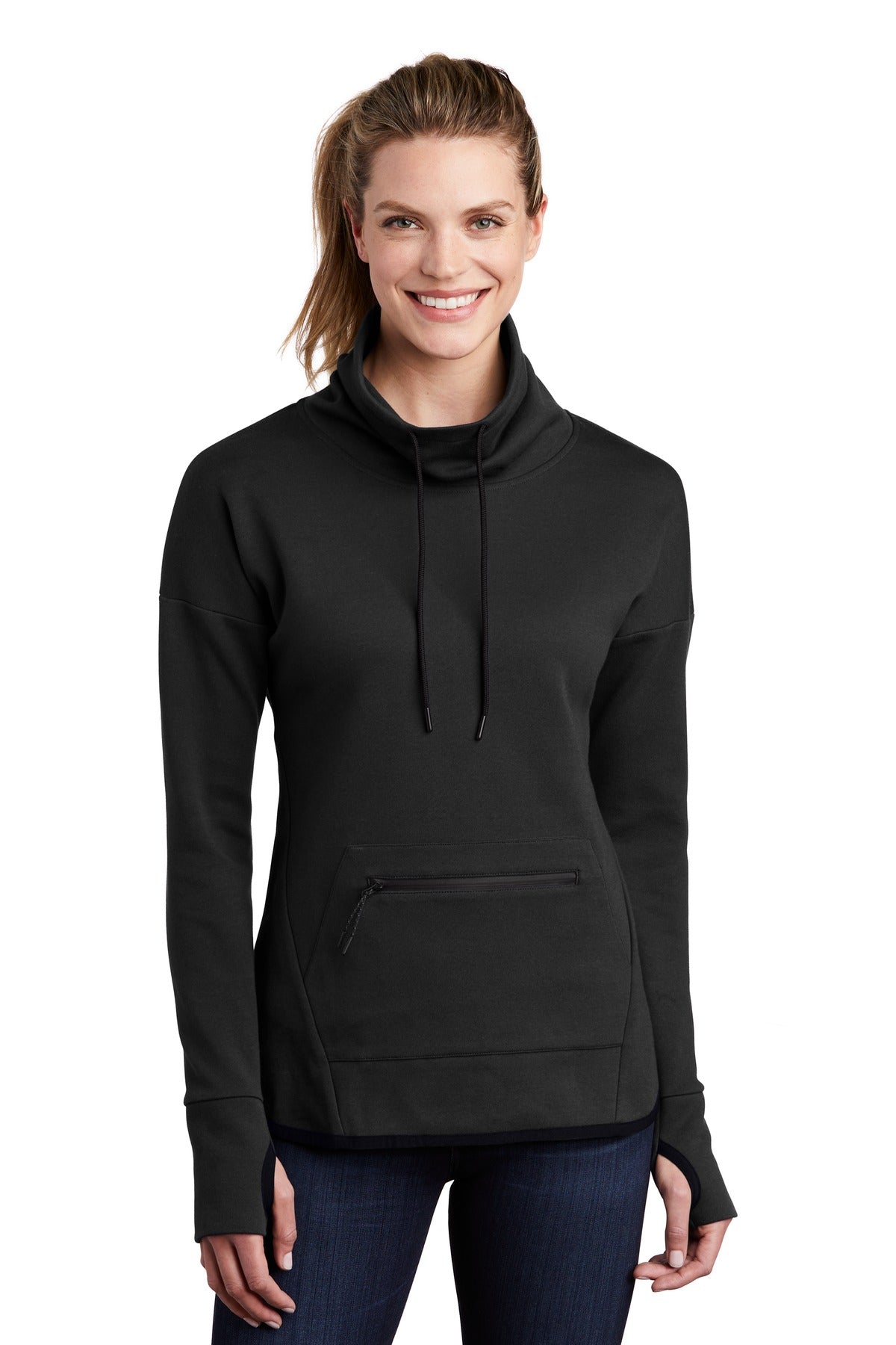 Sport-Tek Women's Triumph Cowl Neck Pullover LST280