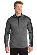 Sport-Tek Men's PosiCharge Electric Heather Colorblock 1/4-Zip Pullover