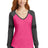 District Women's Game Long Sleeve V-Neck Tee. DM477 District