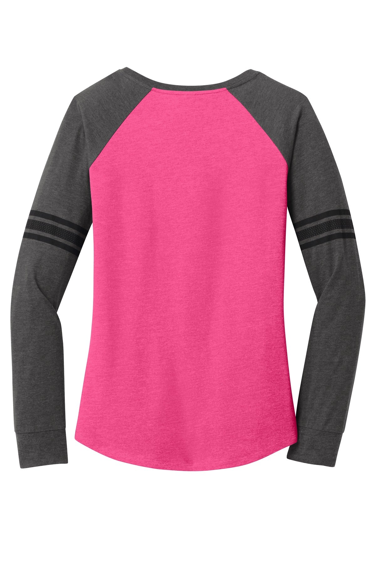 District Women's Game Long Sleeve V-Neck Tee. DM477 District