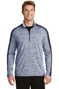 Sport-Tek Men's PosiCharge Electric Heather Colorblock 1/4-Zip Pullover
