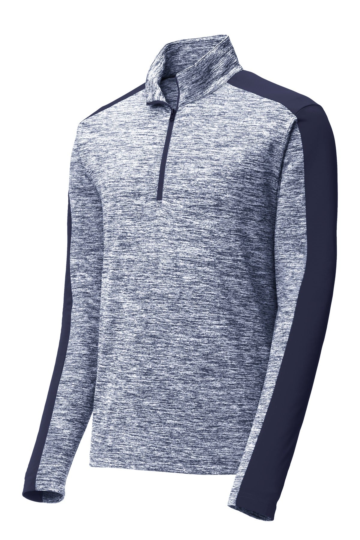 Sport-Tek Men's PosiCharge Electric Heather Colorblock 1/4-Zip Pullover