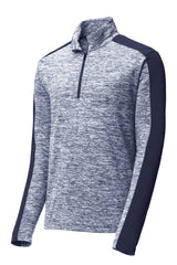 Sport-Tek Men's PosiCharge Electric Heather Colorblock 1/4-Zip Pullover
