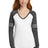 District Women's Game Long Sleeve V-Neck Tee. DM477 District