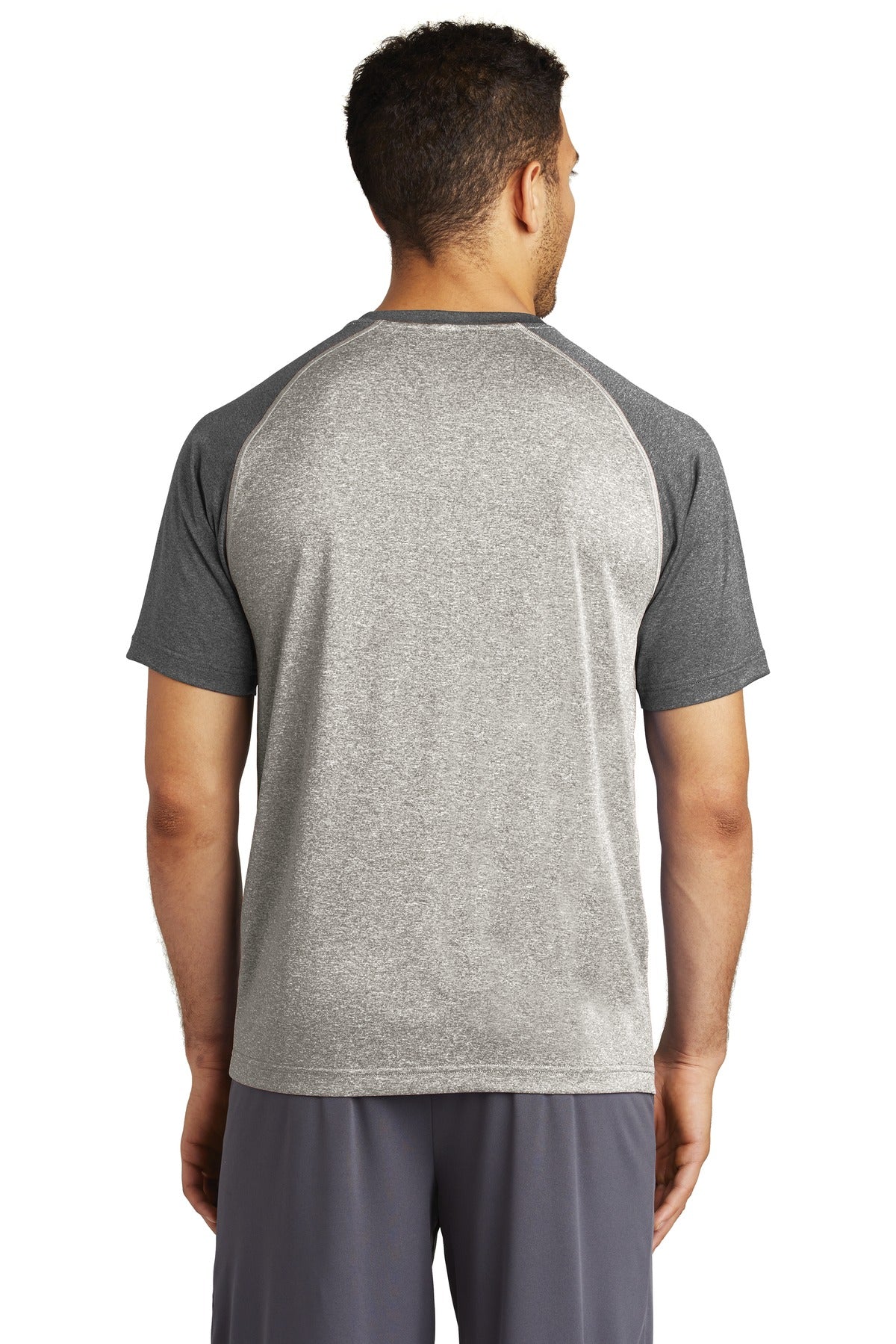 Sport-Tek Men's Heather-On-Heather Contender Tee