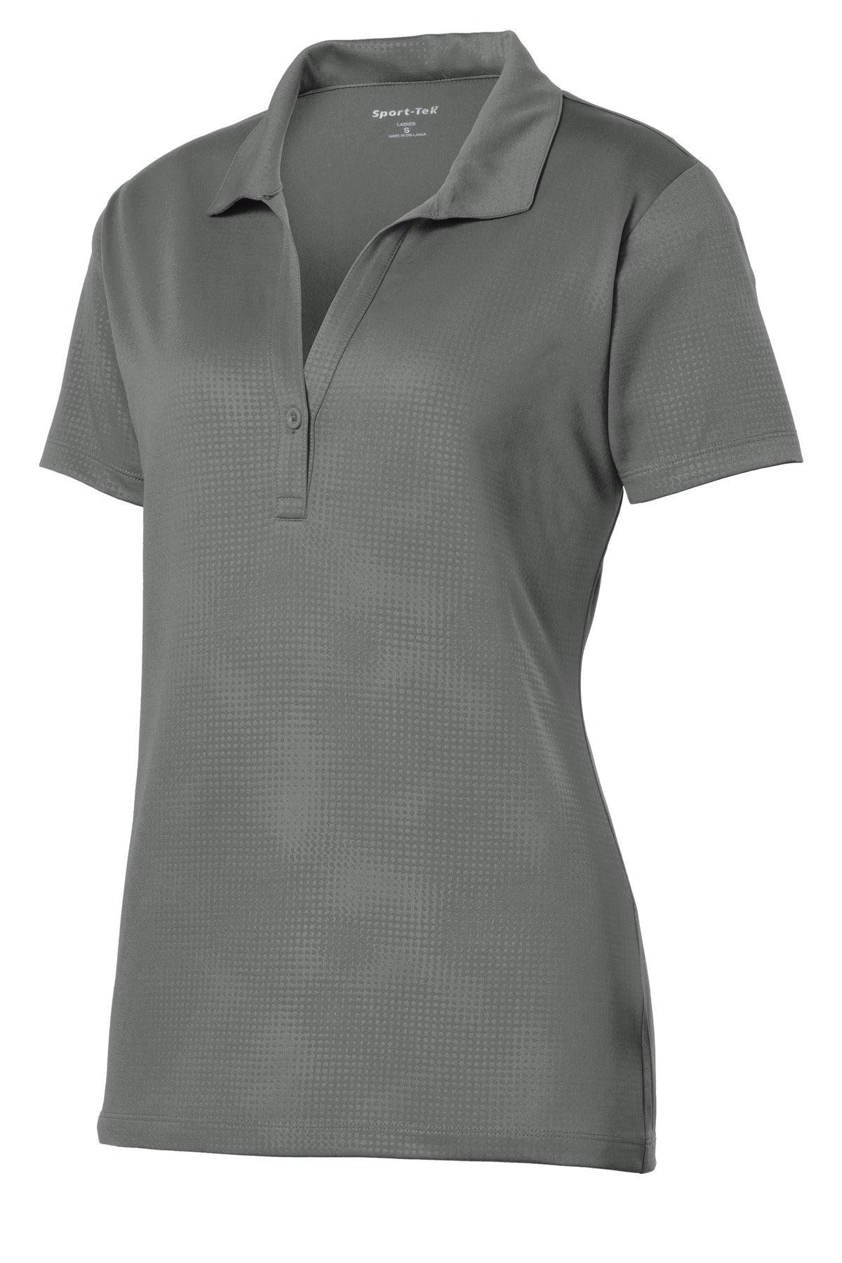 Sport-Tek Women's Embossed PosiCharge Tough Polo. LST630