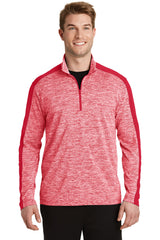 Sport-Tek Men's PosiCharge Electric Heather Colorblock 1/4-Zip Pullover