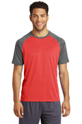 Sport-Tek Men's Heather-On-Heather Contender Tee