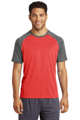 Sport-Tek Men's Heather-On-Heather Contender Tee