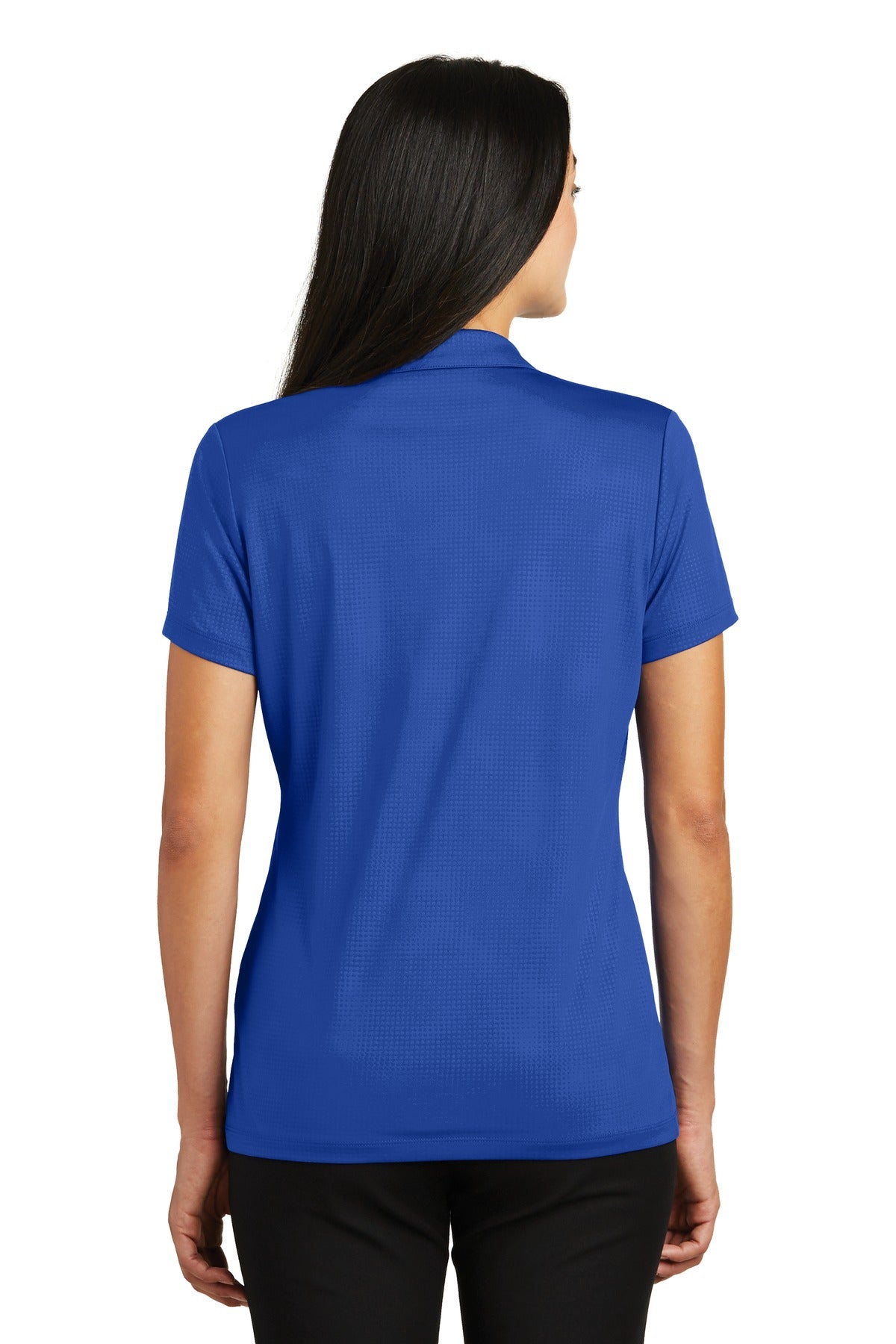 Sport-Tek Women's Embossed PosiCharge Tough Polo. LST630