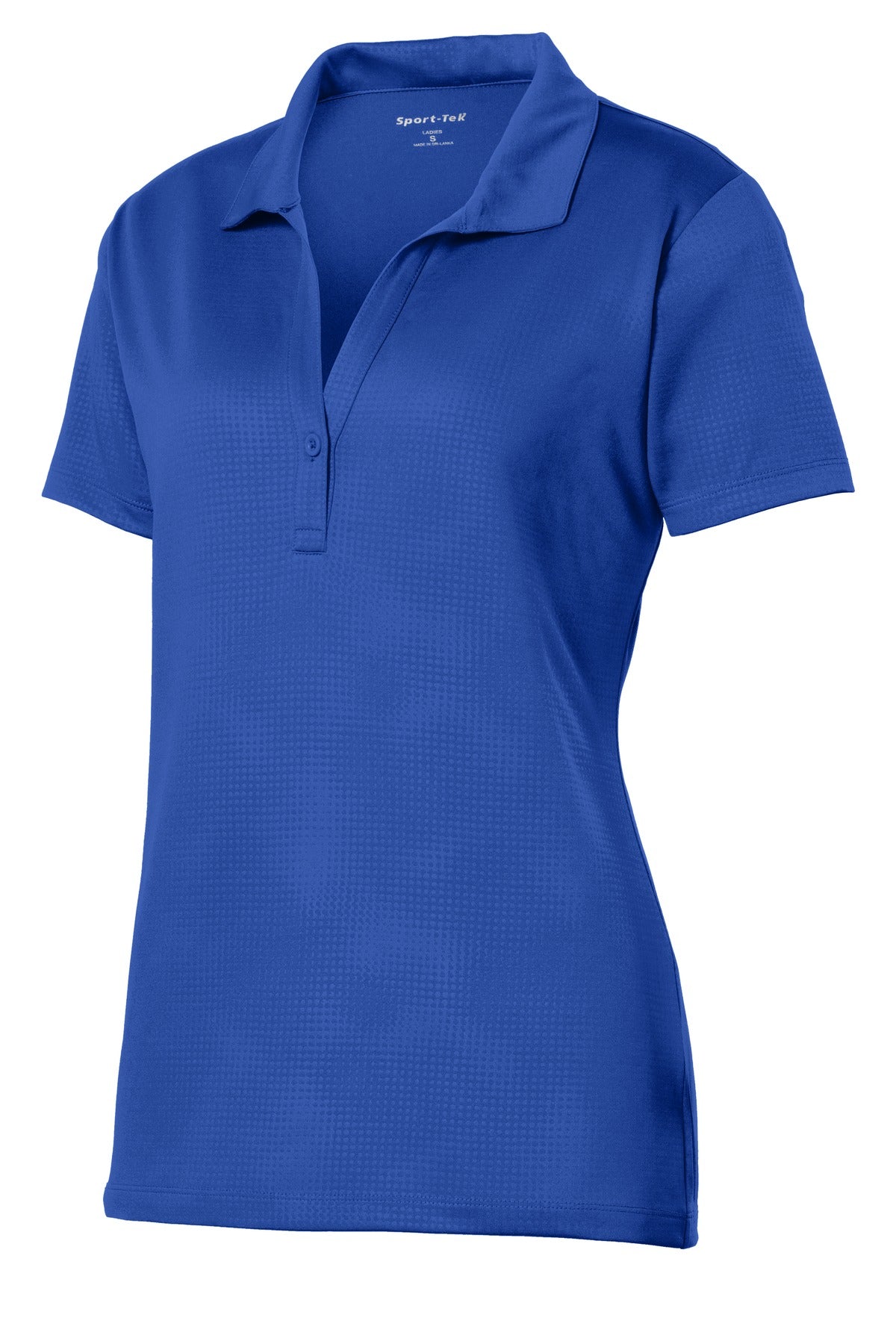Sport-Tek Women's Embossed PosiCharge Tough Polo. LST630