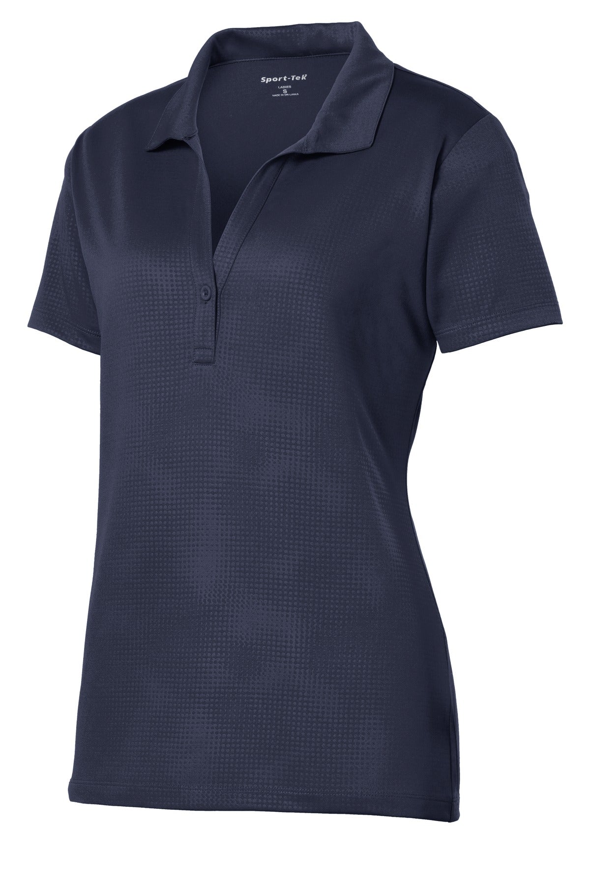 Sport-Tek Women's Embossed PosiCharge Tough Polo. LST630