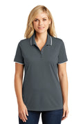 Port Authority Women's Dry Zone UV Micro-Mesh Tipped Polo. LK111