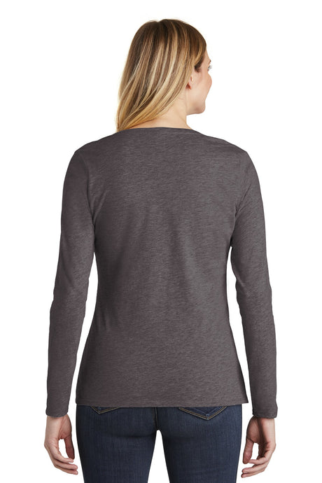 District Women's Very Important Tee Long Sleeve V-Neck. DT6201 District