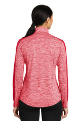 Sport-Tek Women's PosiCharge Electric Heather Colorblock 1/4-Zip Pullover LST397