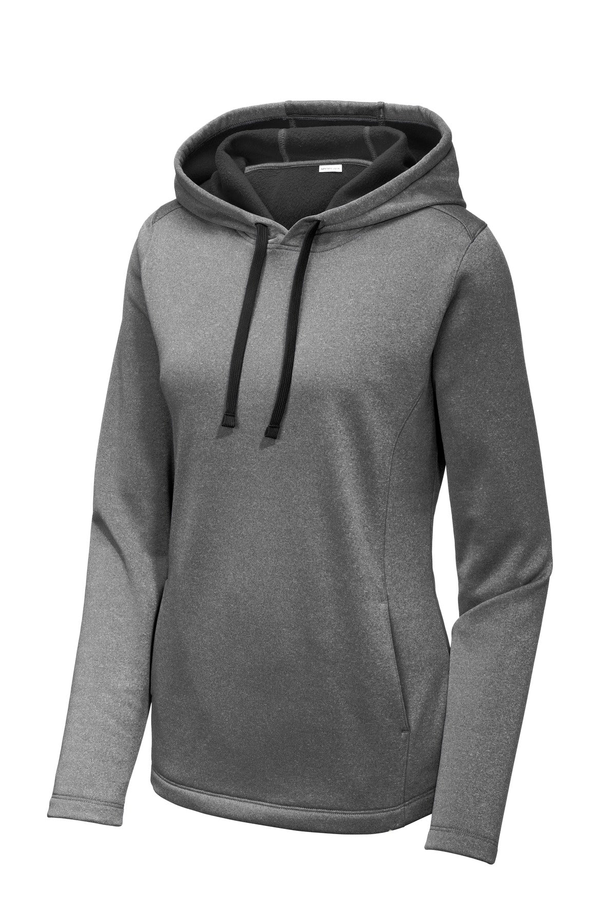 Sport-Tek Women's PosiCharge Sport-Wick Heather Fleece Hooded Pullover LST264