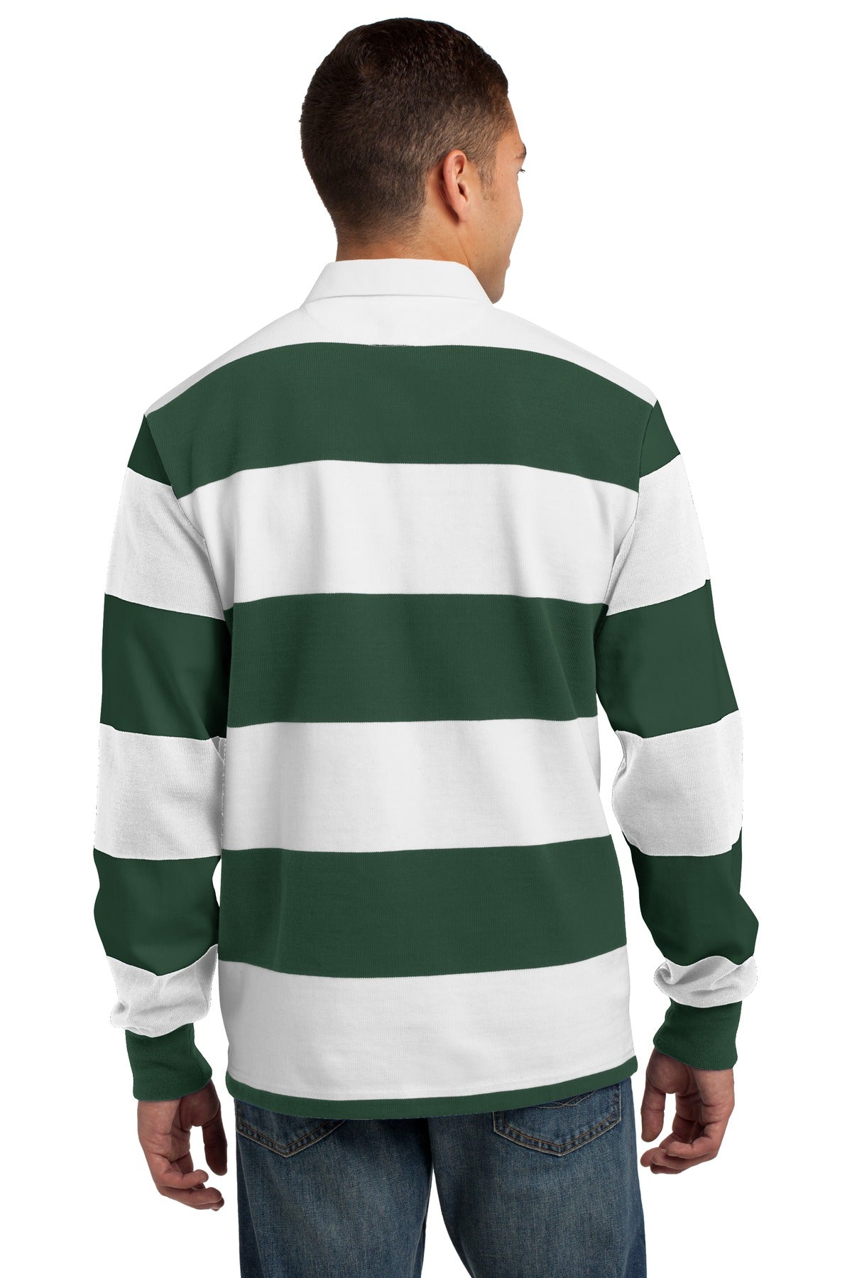 Sport-Tek Men's Classic Long Sleeve Rugby Polo