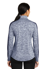 Sport-Tek Women's PosiCharge Electric Heather Colorblock 1/4-Zip Pullover LST397