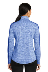 Sport-Tek Women's PosiCharge Electric Heather Colorblock 1/4-Zip Pullover LST397