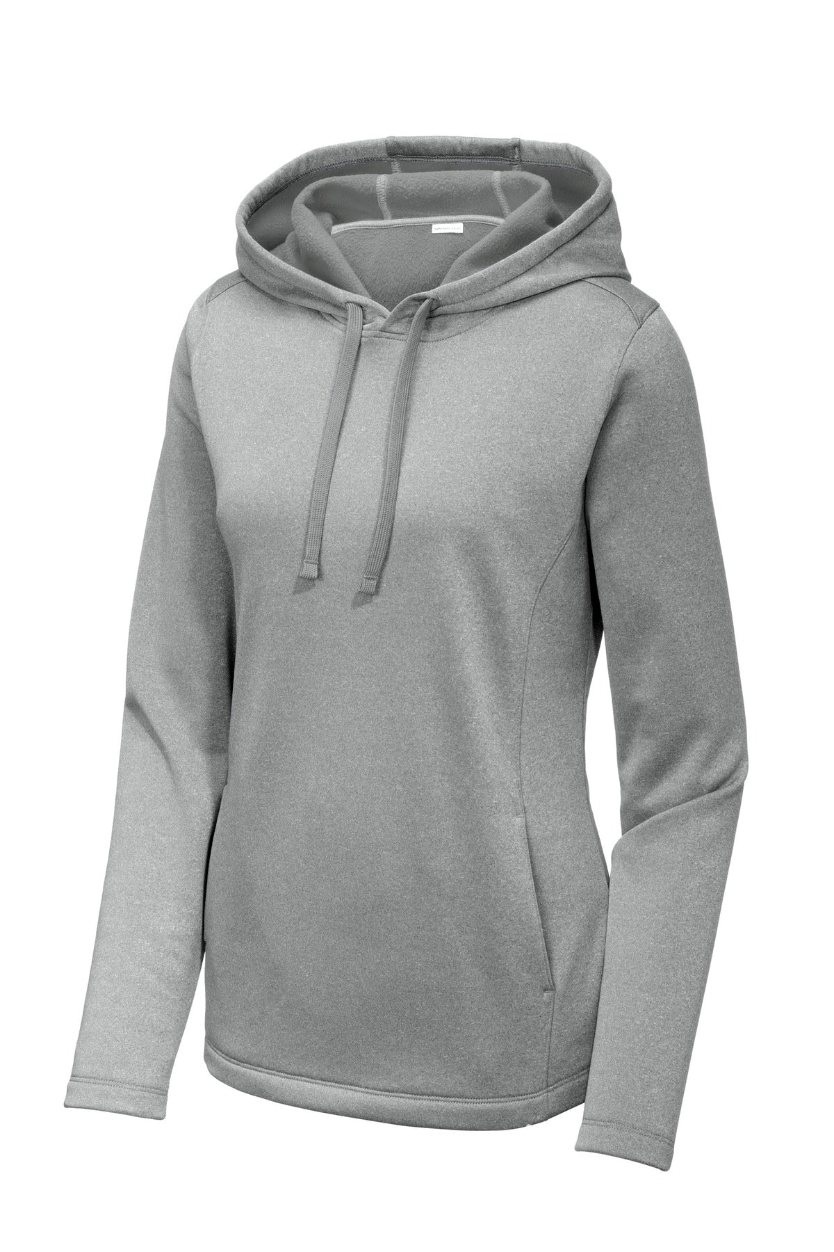 Sport-Tek Women's PosiCharge Sport-Wick Heather Fleece Hooded Pullover LST264