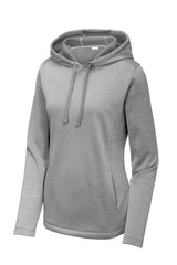 Sport-Tek Women's PosiCharge Sport-Wick Heather Fleece Hooded Pullover LST264
