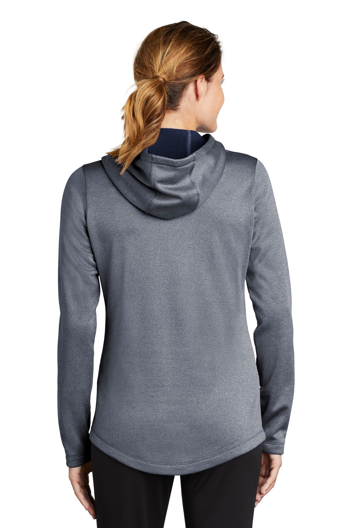Sport-Tek Women's PosiCharge Sport-Wick Heather Fleece Hooded Pullover LST264