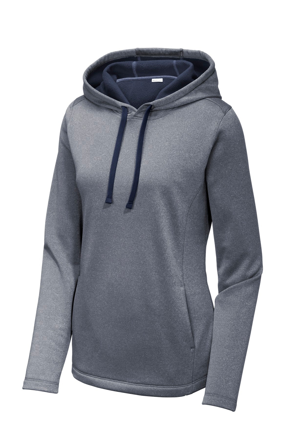 Sport-Tek Women's PosiCharge Sport-Wick Heather Fleece Hooded Pullover LST264