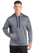 Sport-Tek Men's PosiCharge Sport-Wick Heather Fleece Hooded Pullover ST264