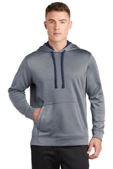 Sport-Tek Men's PosiCharge Sport-Wick Heather Fleece Hooded Pullover ST264