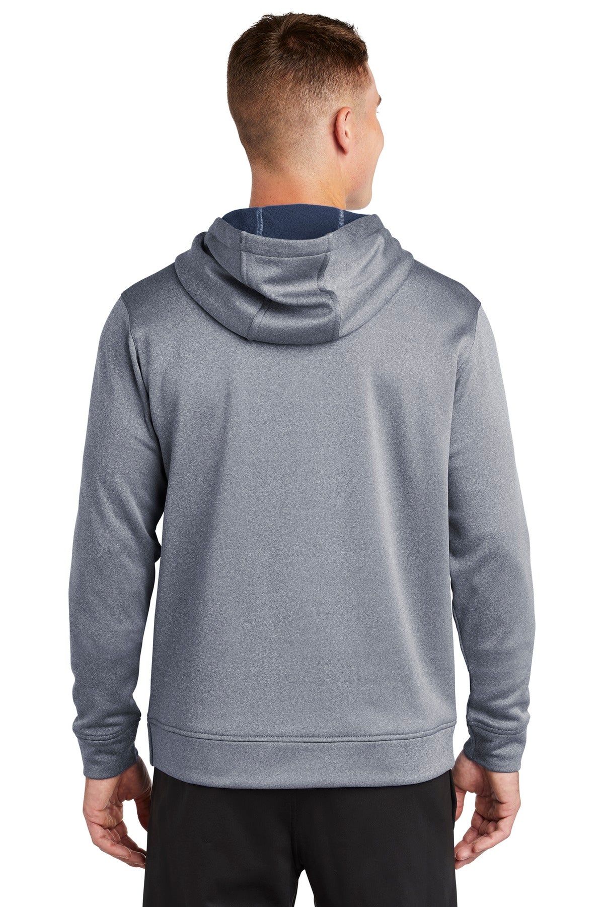 Sport-Tek Men's PosiCharge Sport-Wick Heather Fleece Hooded Pullover ST264