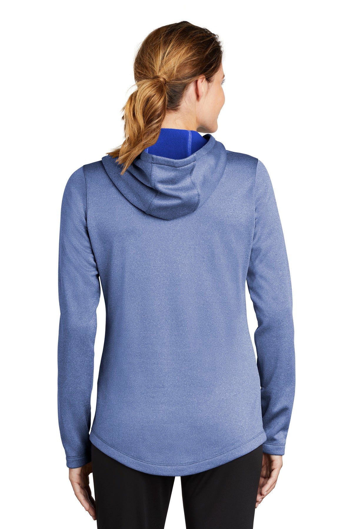 Sport-Tek Women's PosiCharge Sport-Wick Heather Fleece Hooded Pullover LST264
