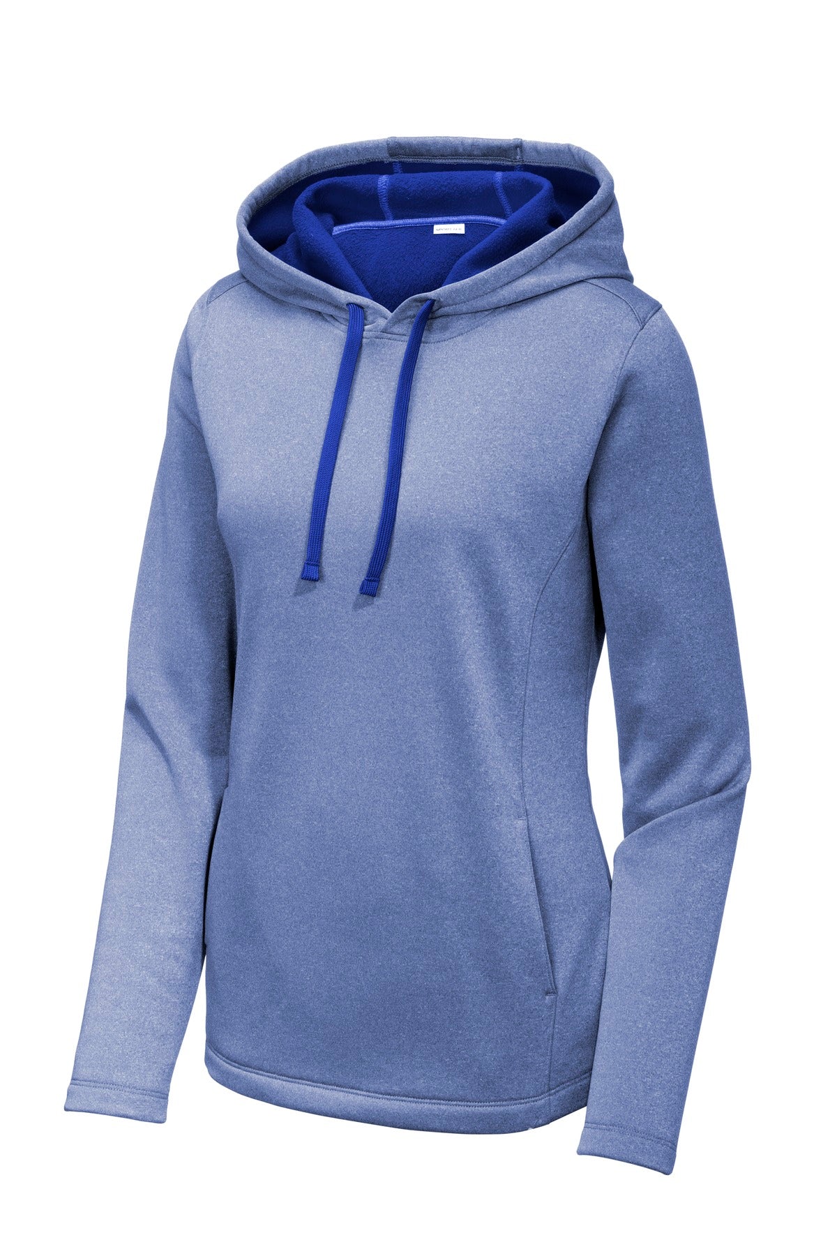 Sport-Tek Women's PosiCharge Sport-Wick Heather Fleece Hooded Pullover LST264