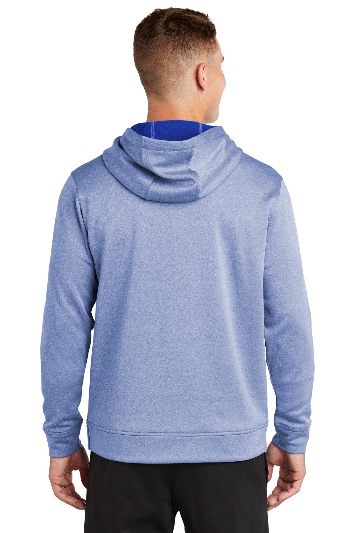 Sport-Tek Men's PosiCharge Sport-Wick Heather Fleece Hooded Pullover ST264
