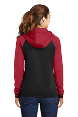Sport-Tek Women's Sport-Wick Varsity Fleece Full-Zip Hooded Jacket. LST236