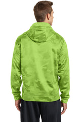 Sport-Tek Men's Sport-Wick CamoHex Fleece Hooded Pullover