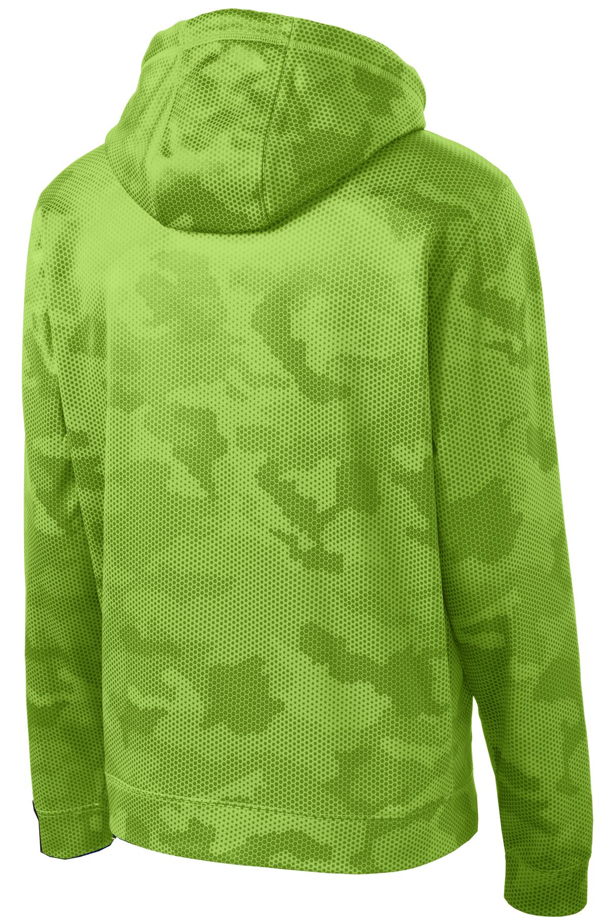 Sport-Tek Men's Sport-Wick CamoHex Fleece Hooded Pullover