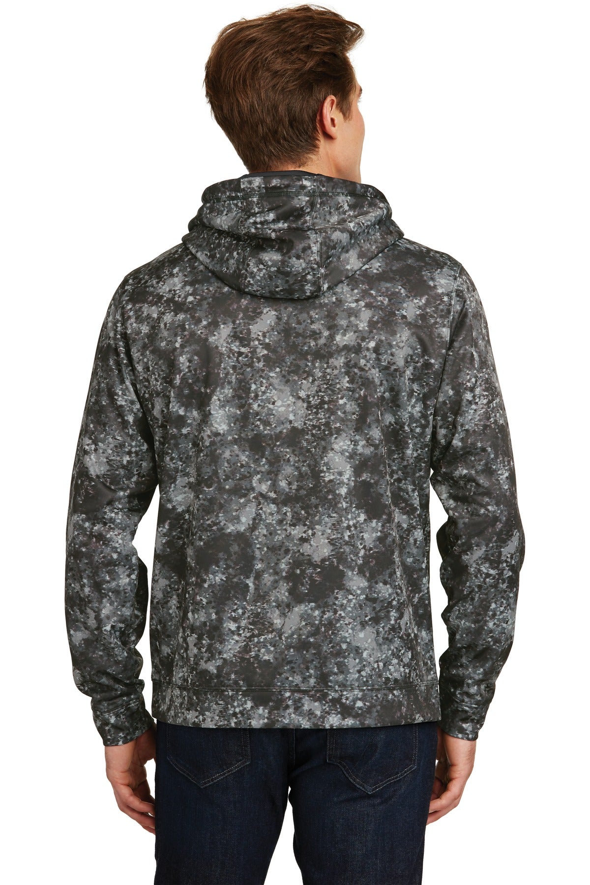 Sport-Tek Men's Sport-Wick Mineral Freeze Fleece Hooded Pullover