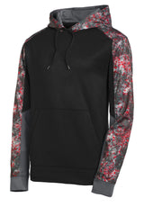 Sport-Tek Men's Sport-Wick Mineral Freeze Fleece Colorblock Hooded Pullover