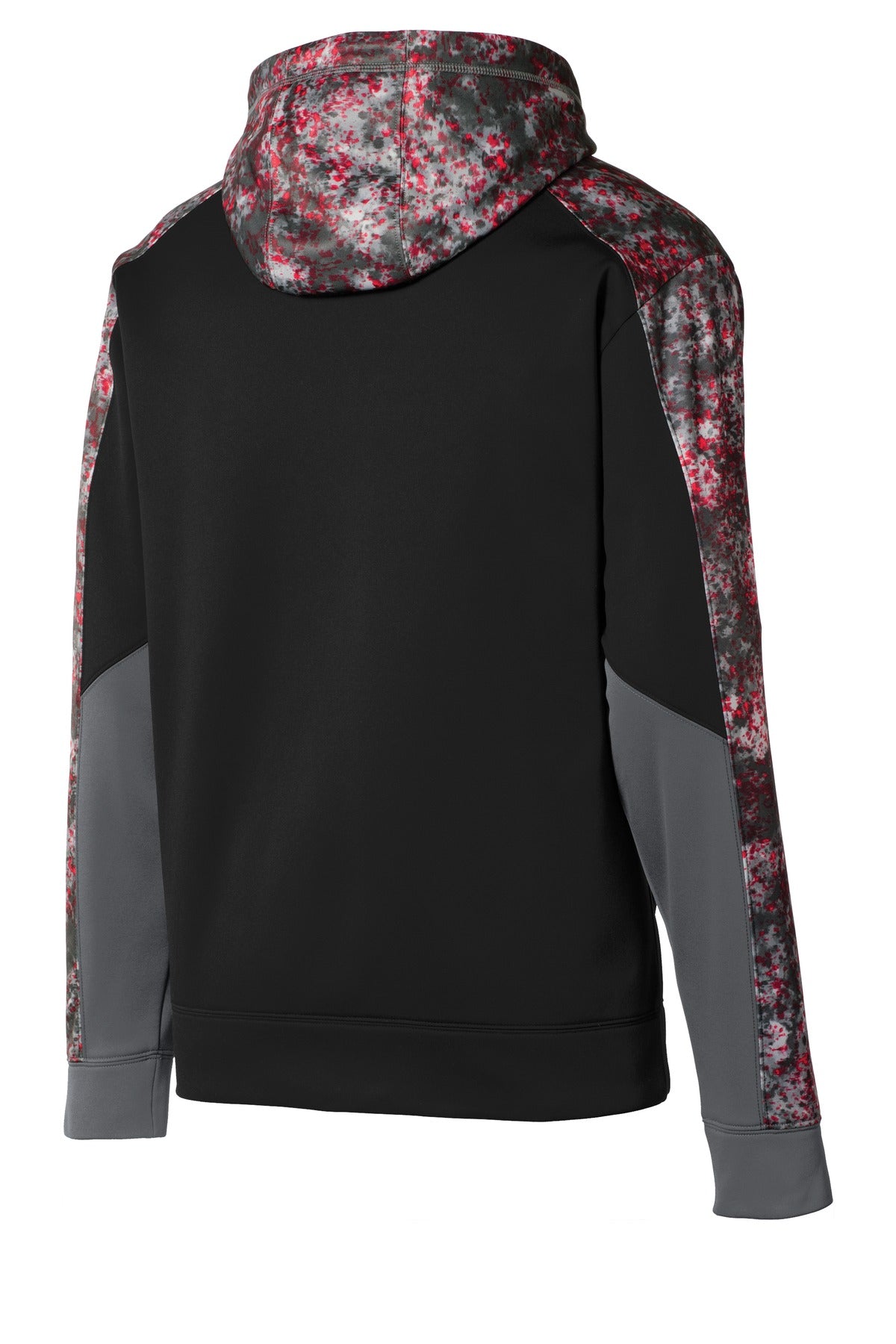 Sport-Tek Men's Sport-Wick Mineral Freeze Fleece Colorblock Hooded Pullover