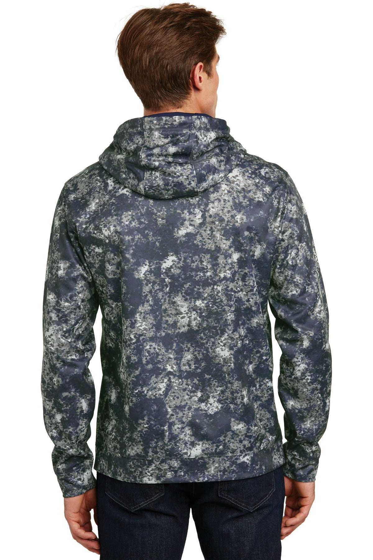 Sport-Tek Men's Sport-Wick Mineral Freeze Fleece Hooded Pullover