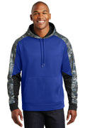 Sport-Tek Men's Sport-Wick Mineral Freeze Fleece Colorblock Hooded Pullover