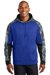 Sport-Tek Men's Sport-Wick Mineral Freeze Fleece Colorblock Hooded Pullover