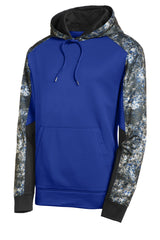Sport-Tek Men's Sport-Wick Mineral Freeze Fleece Colorblock Hooded Pullover