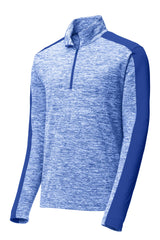Sport-Tek Men's PosiCharge Electric Heather Colorblock 1/4-Zip Pullover