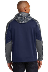 Sport-Tek Men's Sport-Wick Mineral Freeze Fleece Colorblock Hooded Pullover