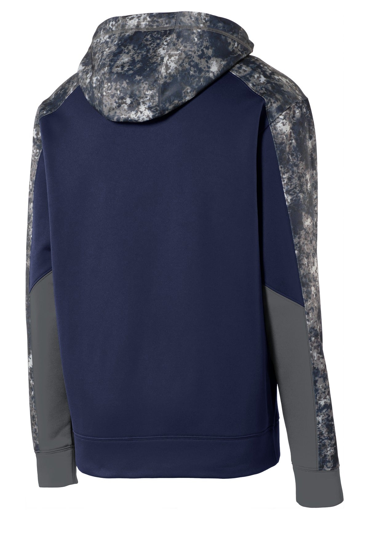 Sport-Tek Men's Sport-Wick Mineral Freeze Fleece Colorblock Hooded Pullover