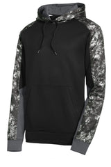 Sport-Tek Men's Sport-Wick Mineral Freeze Fleece Colorblock Hooded Pullover