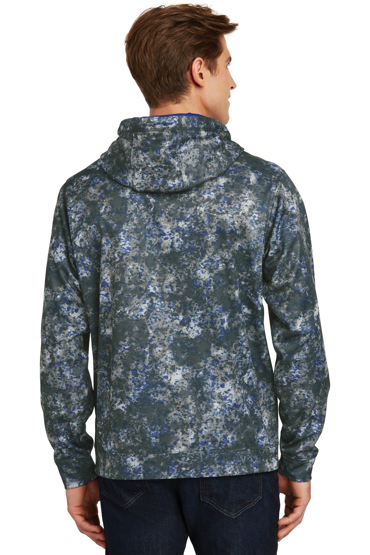 Sport-Tek Men's Sport-Wick Mineral Freeze Fleece Hooded Pullover