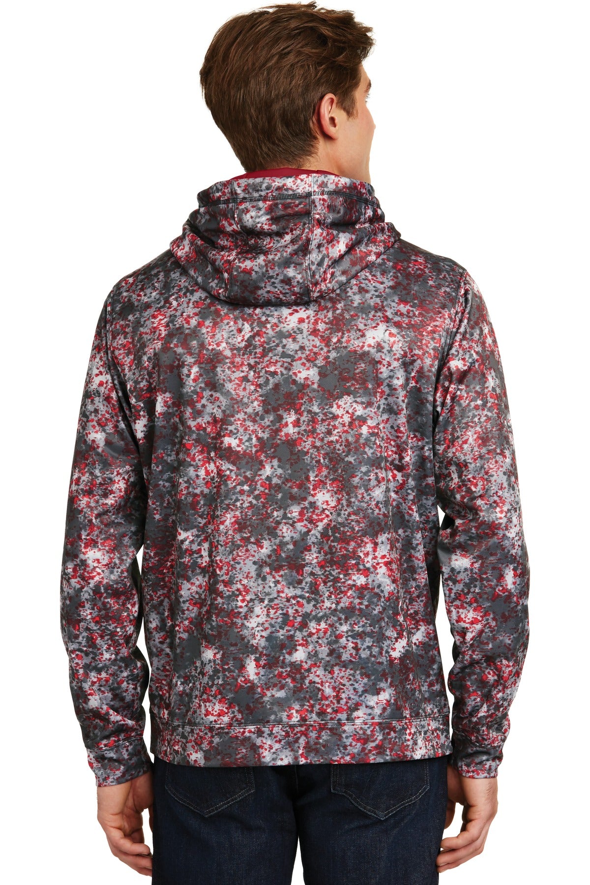 Sport-Tek Men's Sport-Wick Mineral Freeze Fleece Hooded Pullover